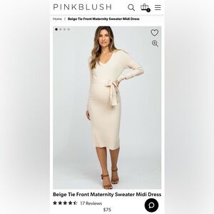 PinkBlush Maternity Sweater Dress
